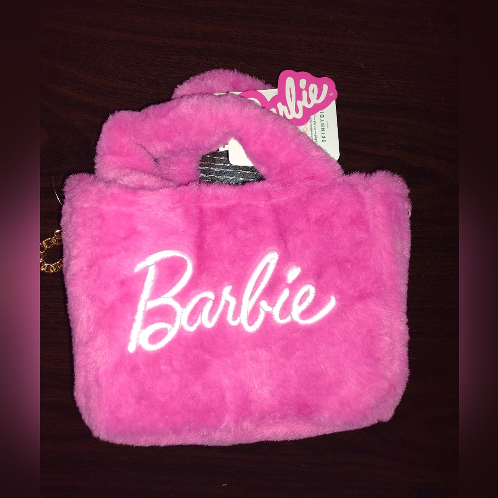 Barbie fuzzy purse